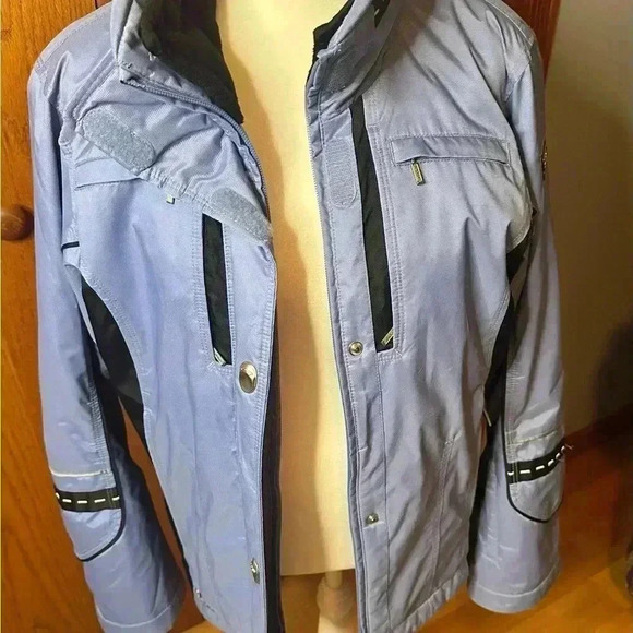 Spyder XTL 10,000 Ski Snowboarding Jacket Thinsulate Lite Loft Blue Black Size 8 - Picture 9 of 16